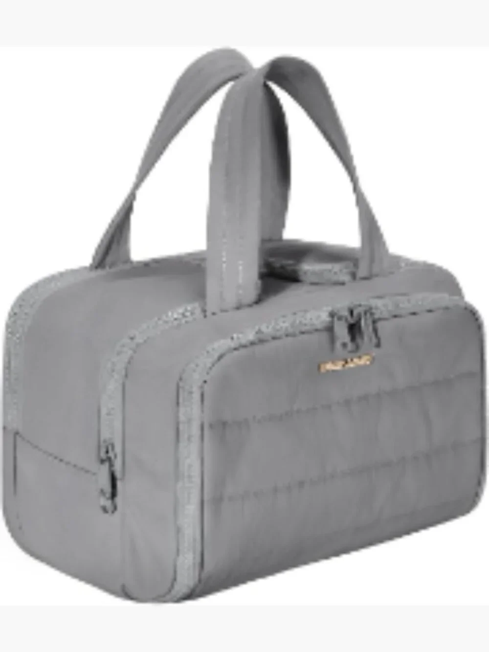 Large Wide-Open Toiletry Bag with Handle - Water-Resistant Travel Cosmetic